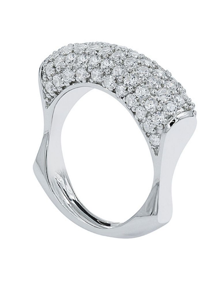Arched Pave Ring