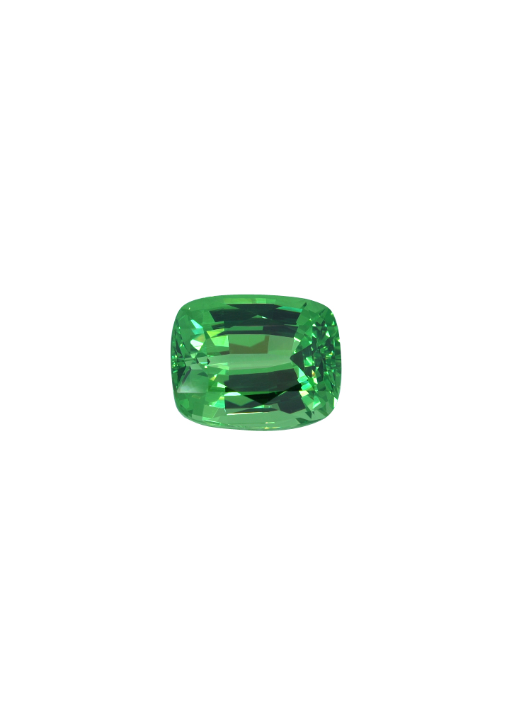 Vibrant Green Cushion Tsavorite