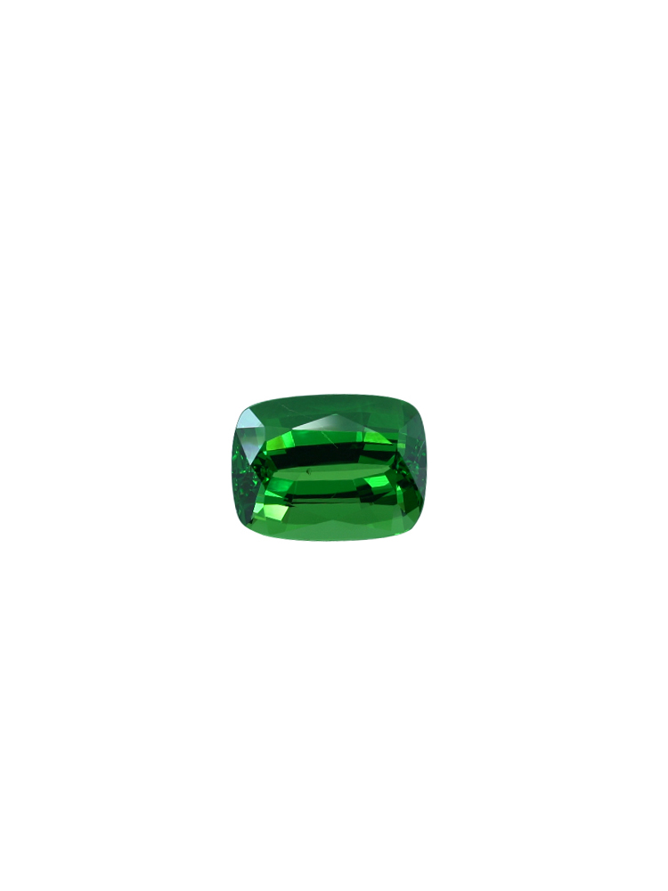 Deep Green Cushion Tsavorite