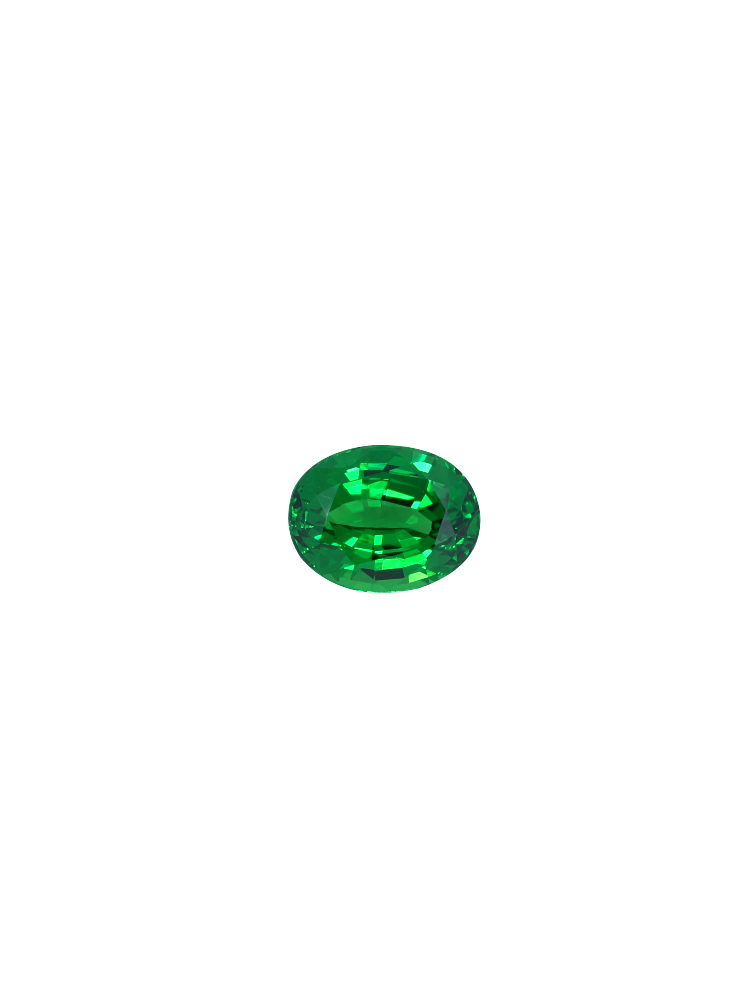 Vivid Green Oval Tsavorite