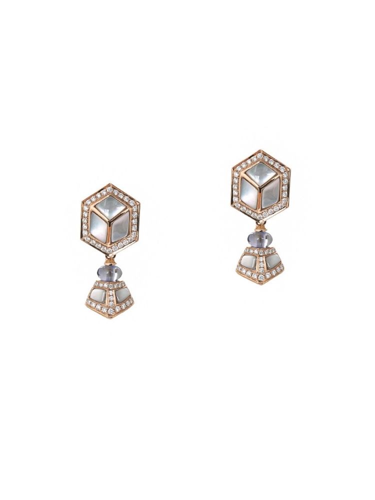 Faceted Prism Earring