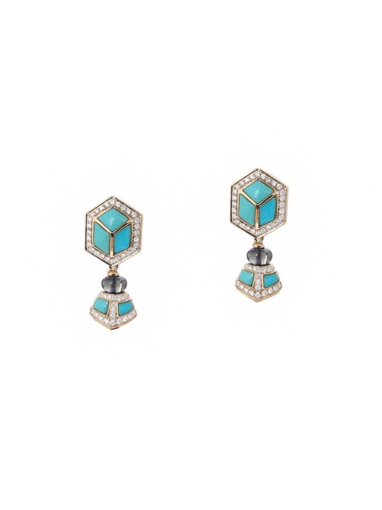 Faceted Prism Earring