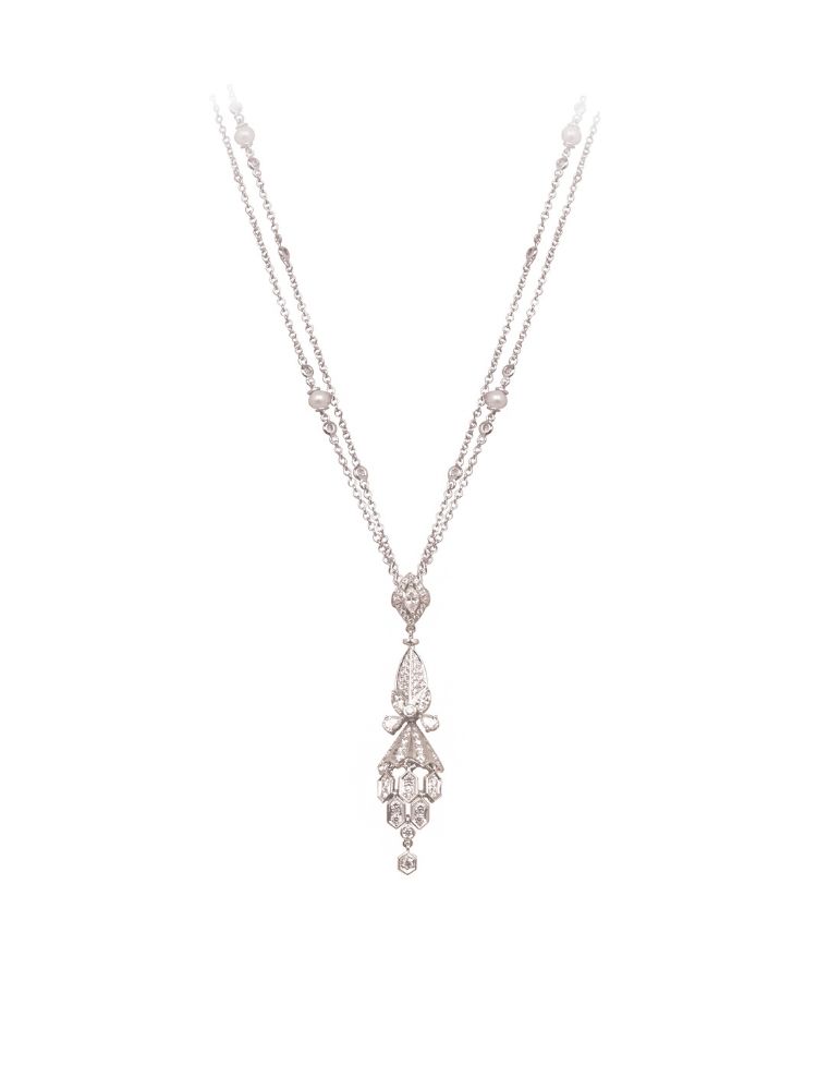Diamond Chandelier Drop Necklace