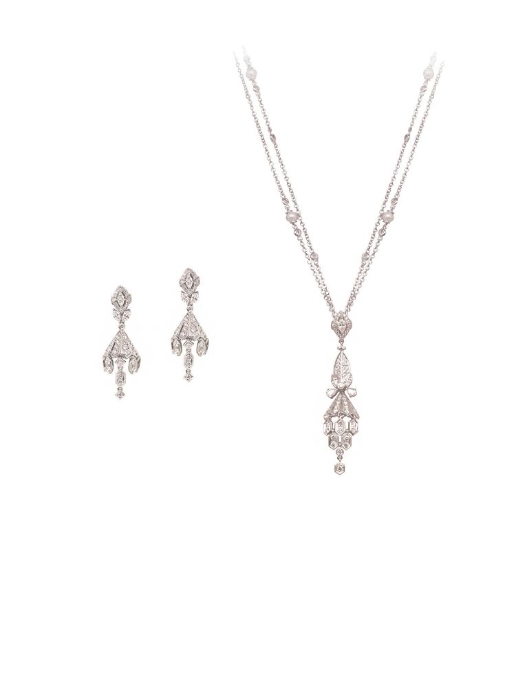 Diamond Chandelier Drop Necklace