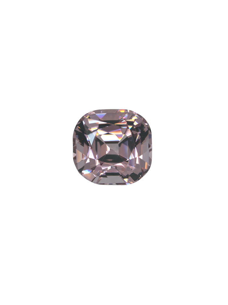 Grayish Peach Cushion Spinel