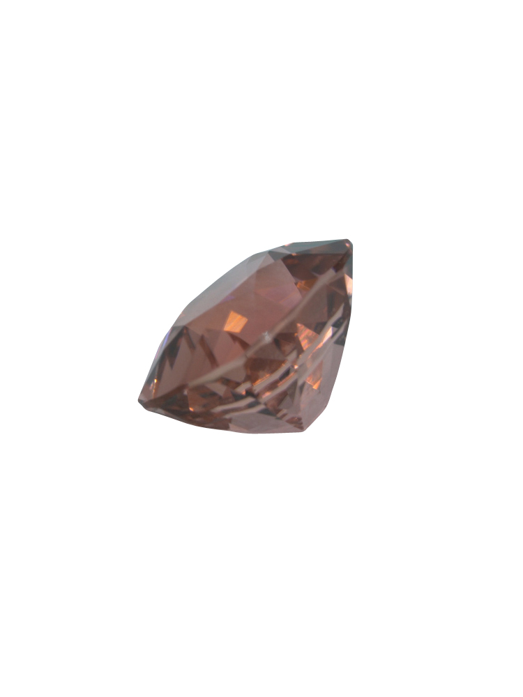 Orangey Brown Peach Cushion Tourmaline