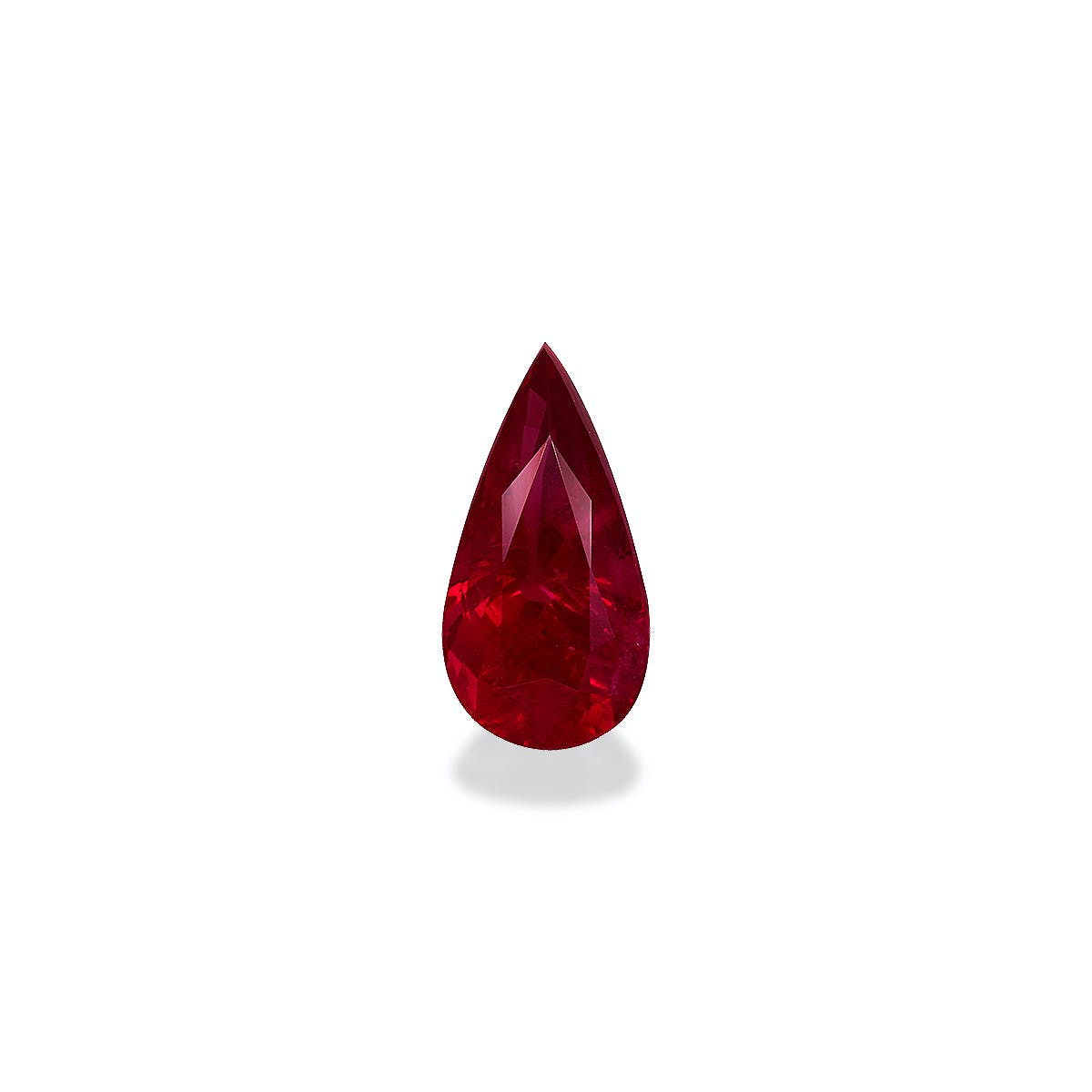 Mozambique Ruby Pear Fine Step Cut