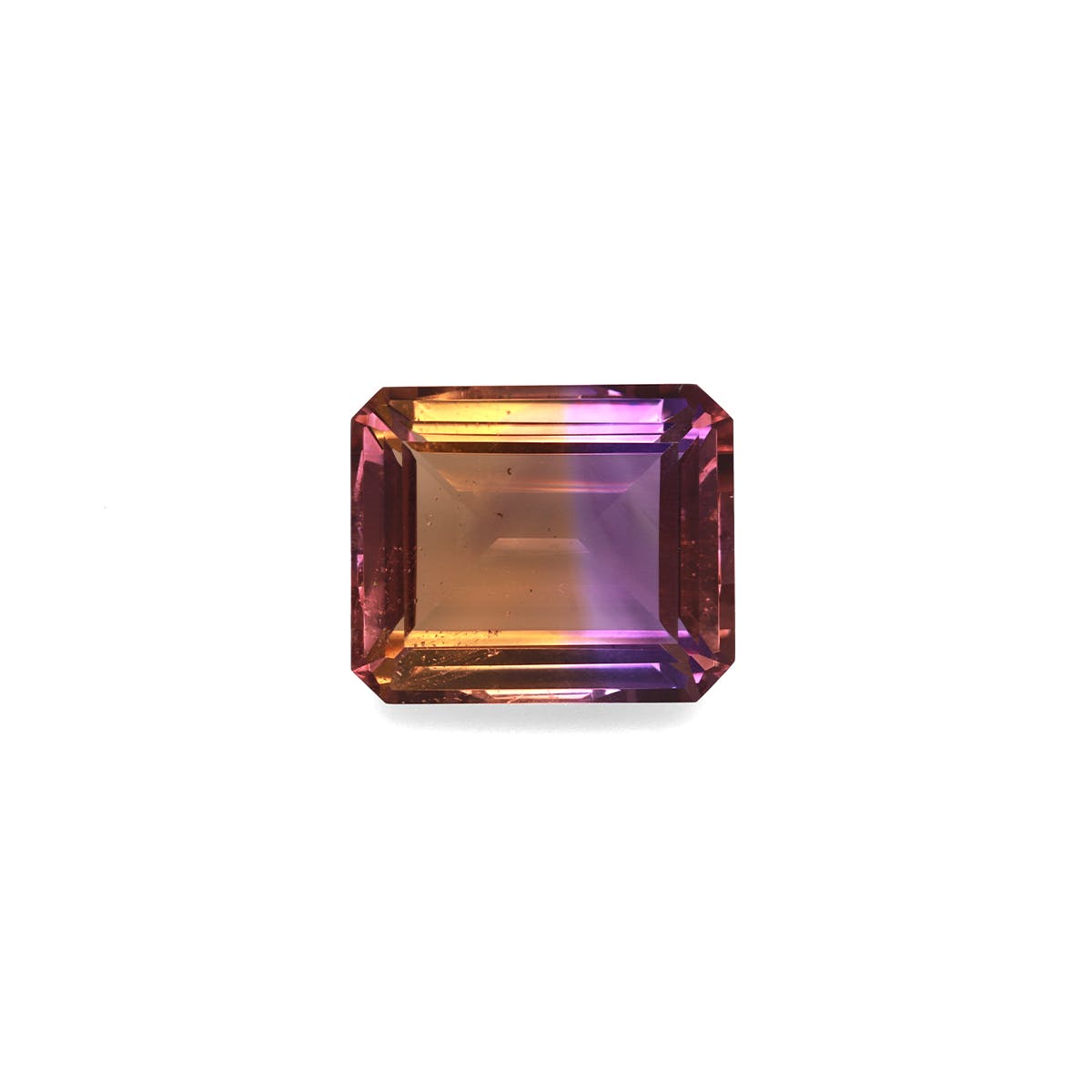 Ametrine Rectangular Emerald Cut Bi Colour