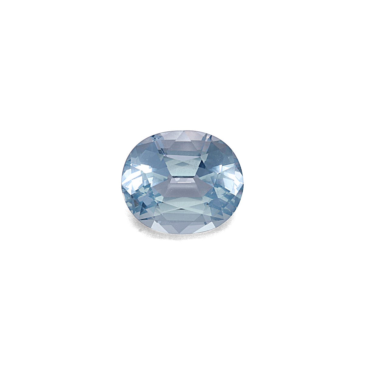 Aquamarine Oval Fine Step Cut Sky Blue