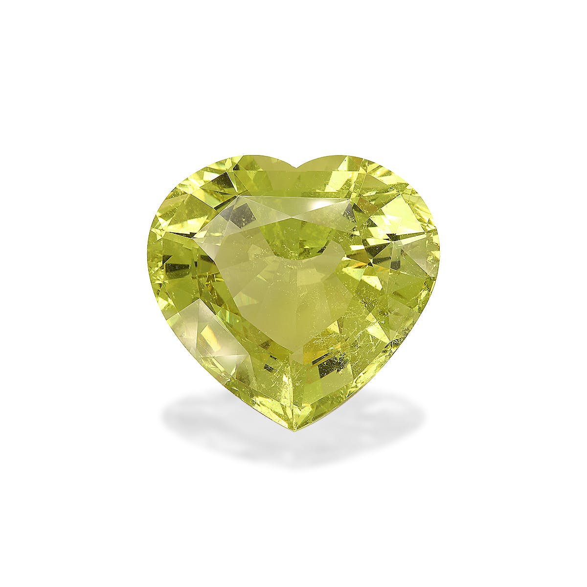 Beryl Heart Fine Step Cut Yellow