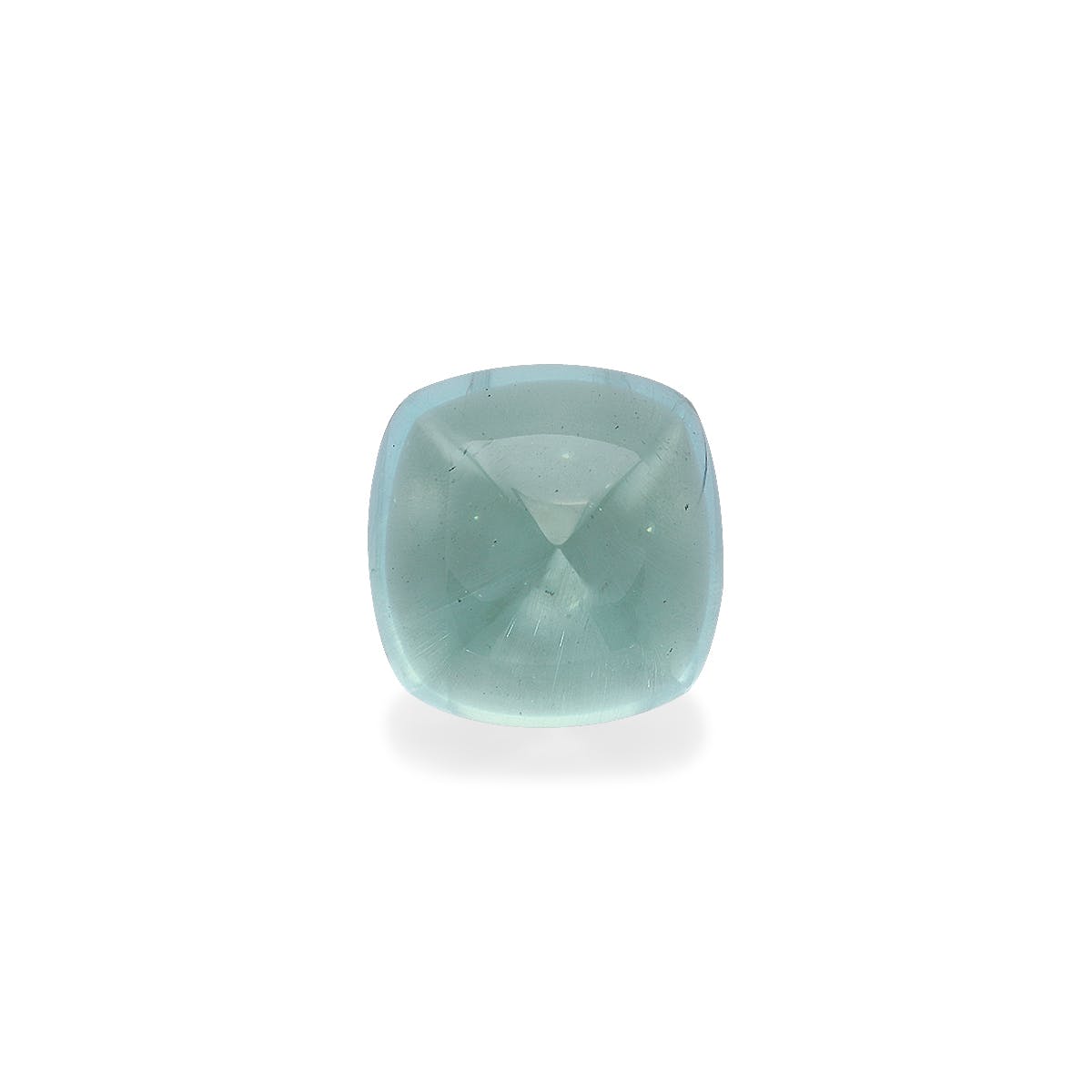 Aquamarine Cushion Sugarloaf Cut Seafoam Green