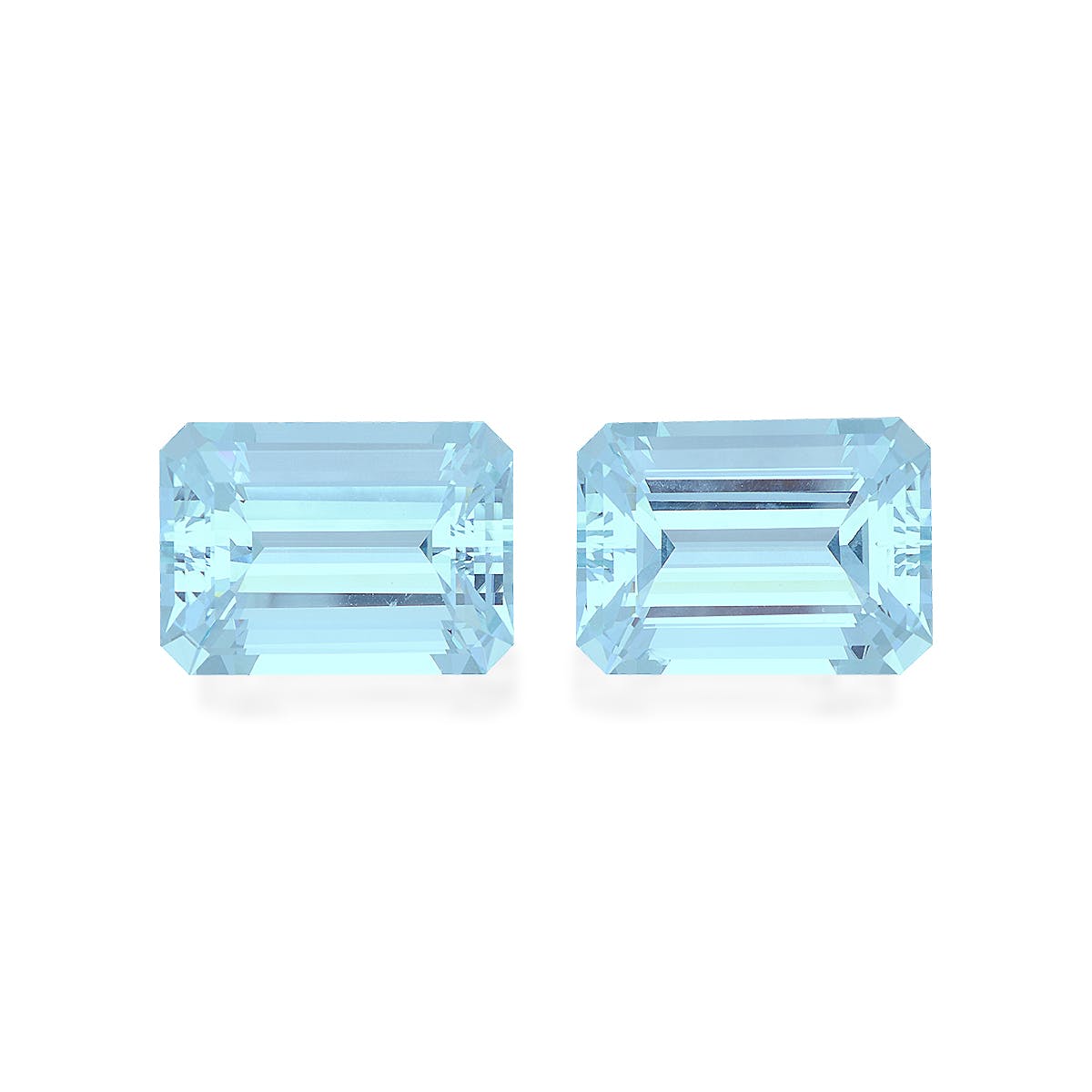 Aquamarine Rectangular Emerald Cut Baby Blue