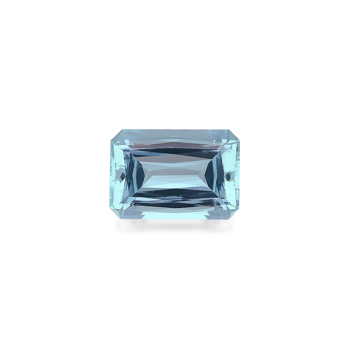 Aquamarine Rectangular Scissor Cut Arctic Blue