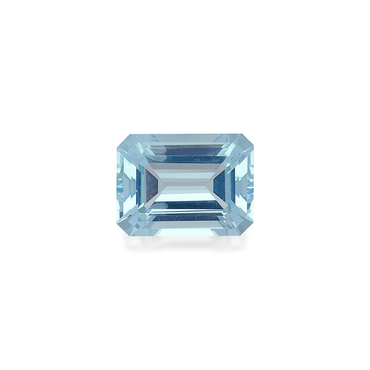 Aquamarine Rectangular Emerald Cut Sky Blue