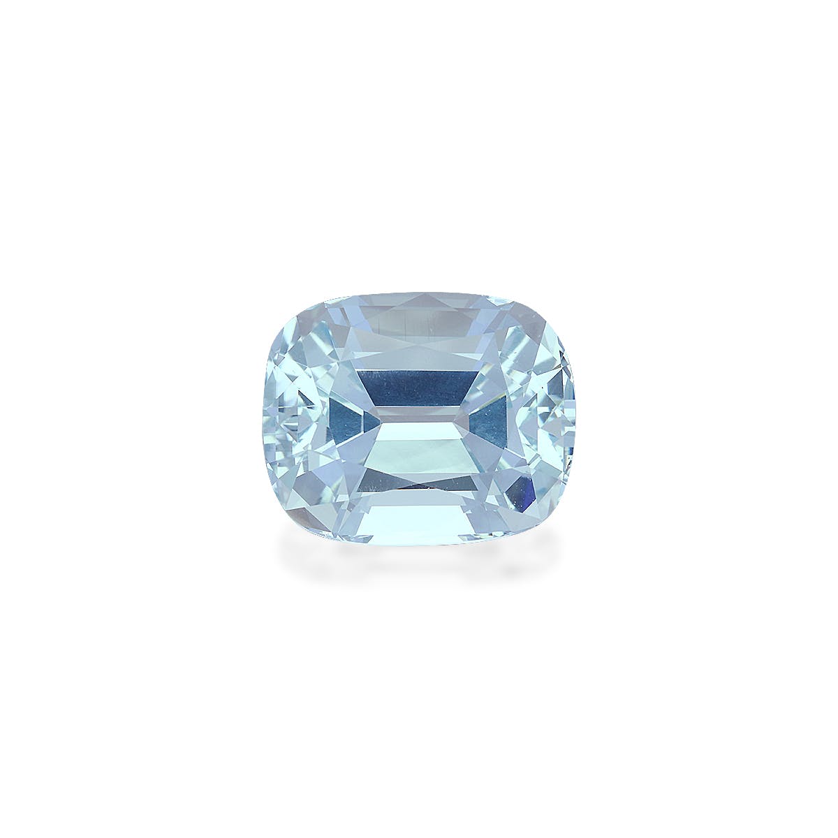 Aquamarine Cushion Fine Step Cut Sky Blue