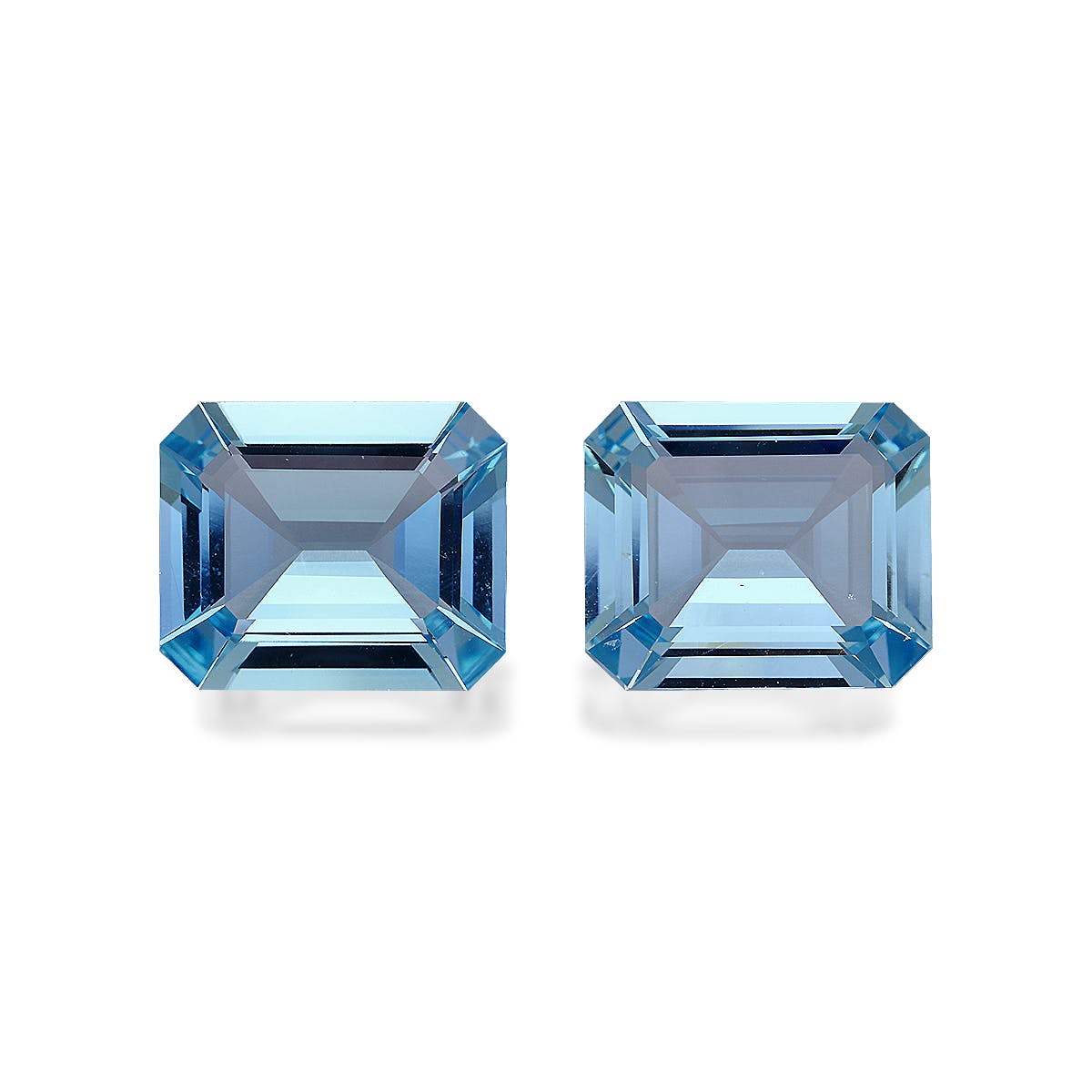 Aquamarine Rectangular Emerald Cut Arctic Blue