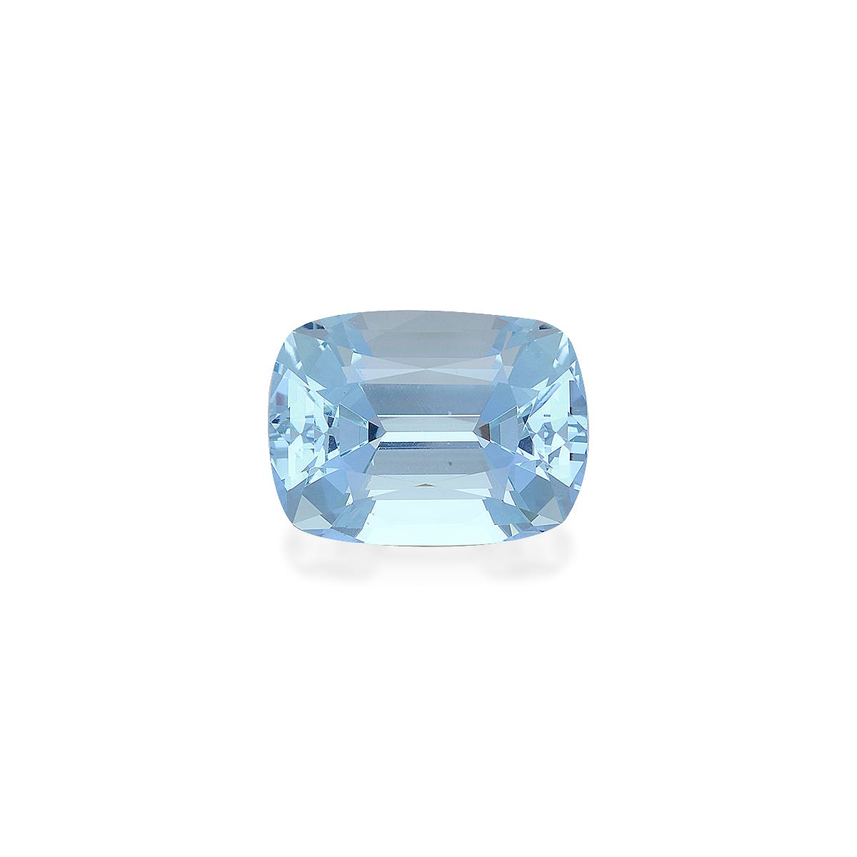 Aquamarine Cushion Fine Step Cut Baby Blue