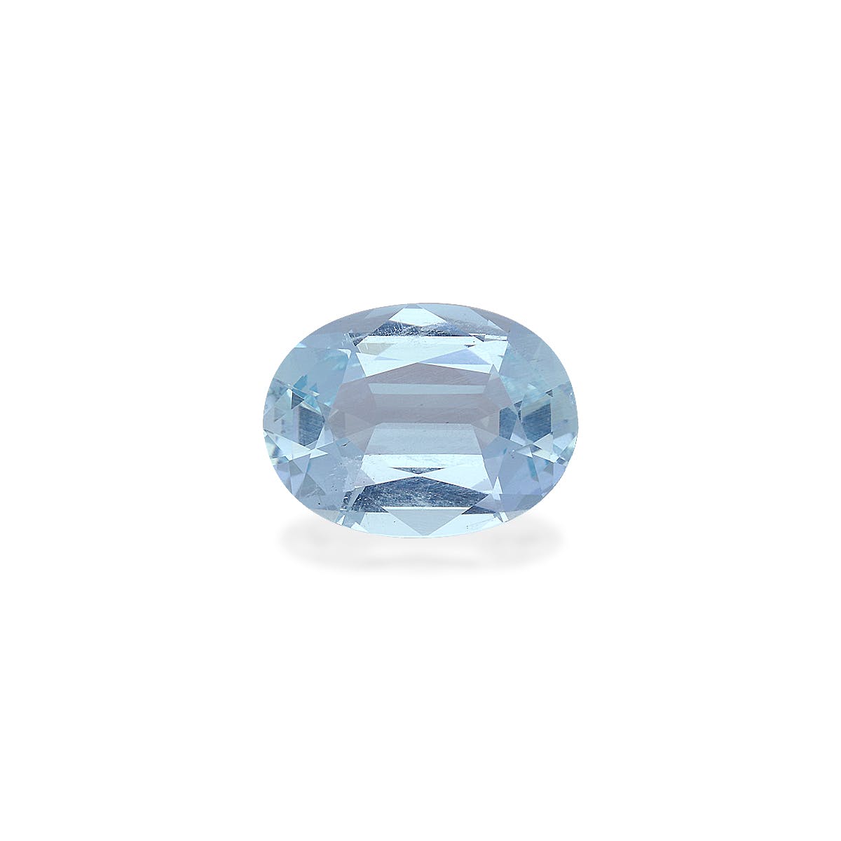 Aquamarine Oval  Sky Blue