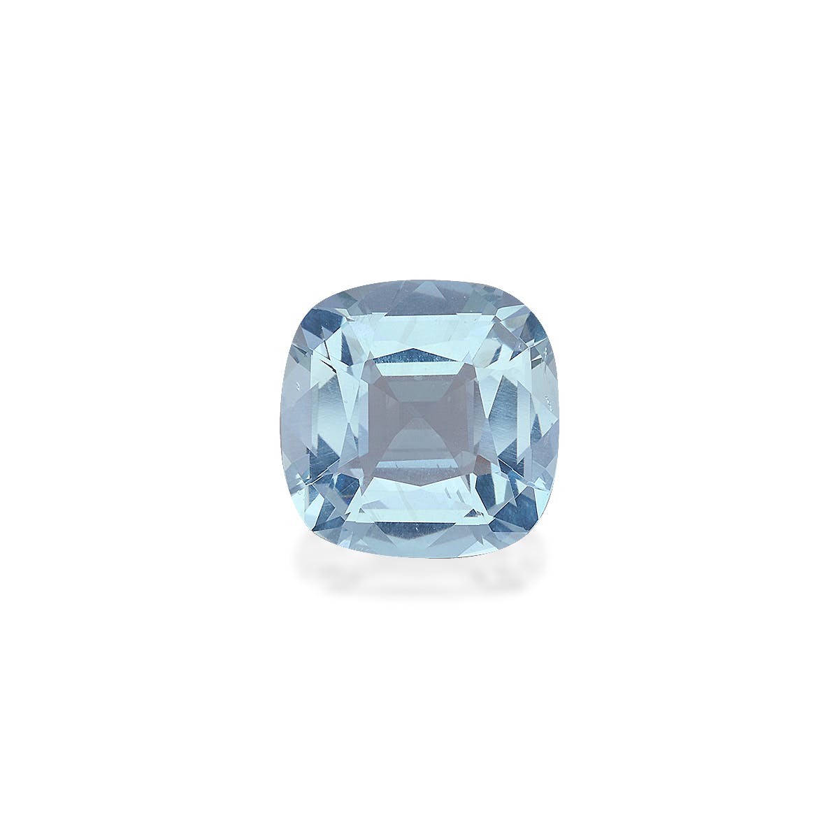 Aquamarine Cushion Fine Step Cut Sky Blue