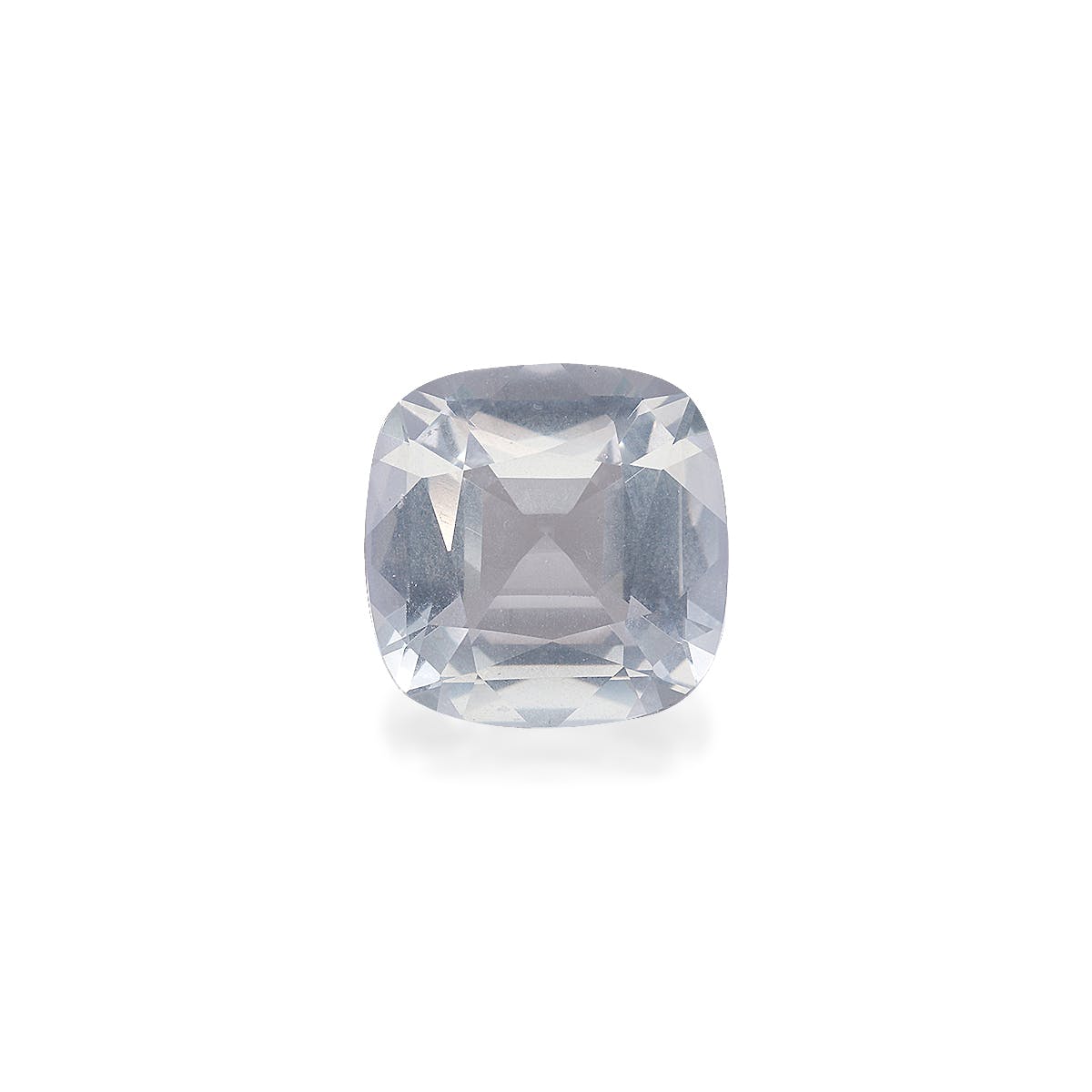 Aquamarine Cushion Fine Step Cut White