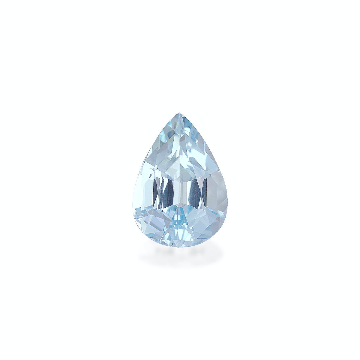 Aquamarine Pear Fine Step Cut