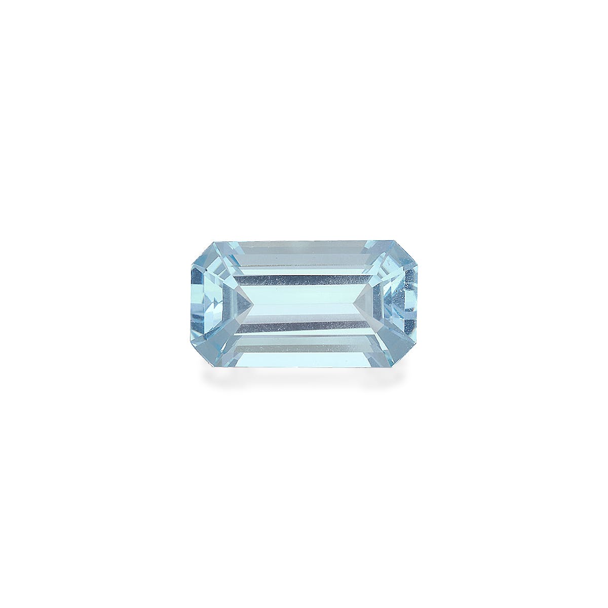 Aquamarine Rectangular Emerald Cut Sky Blue