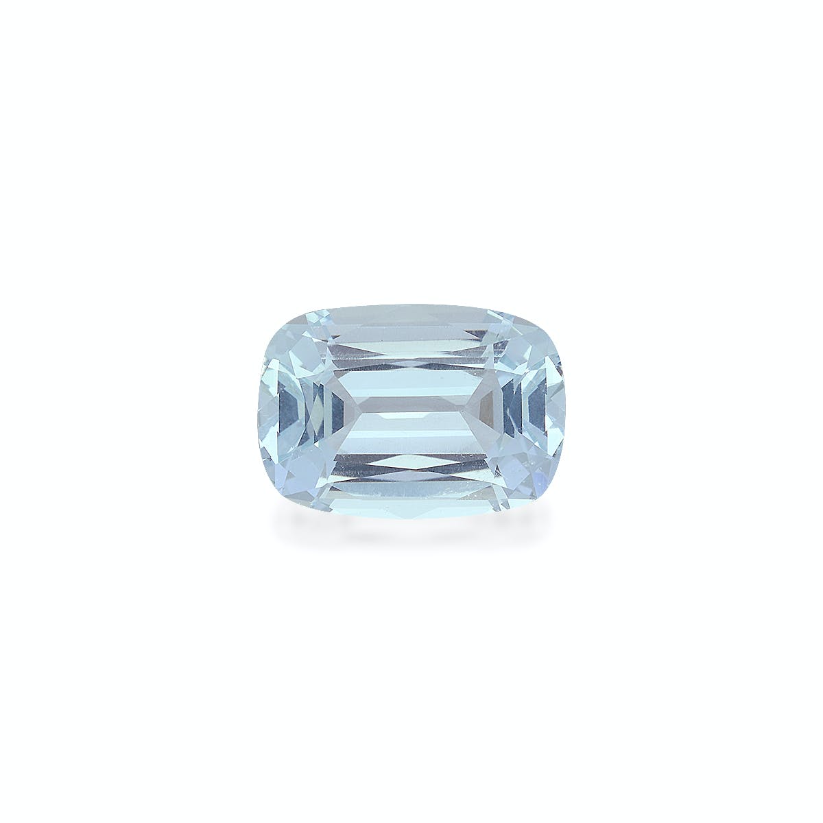 Aquamarine Cushion Fine Step Cut Baby Blue