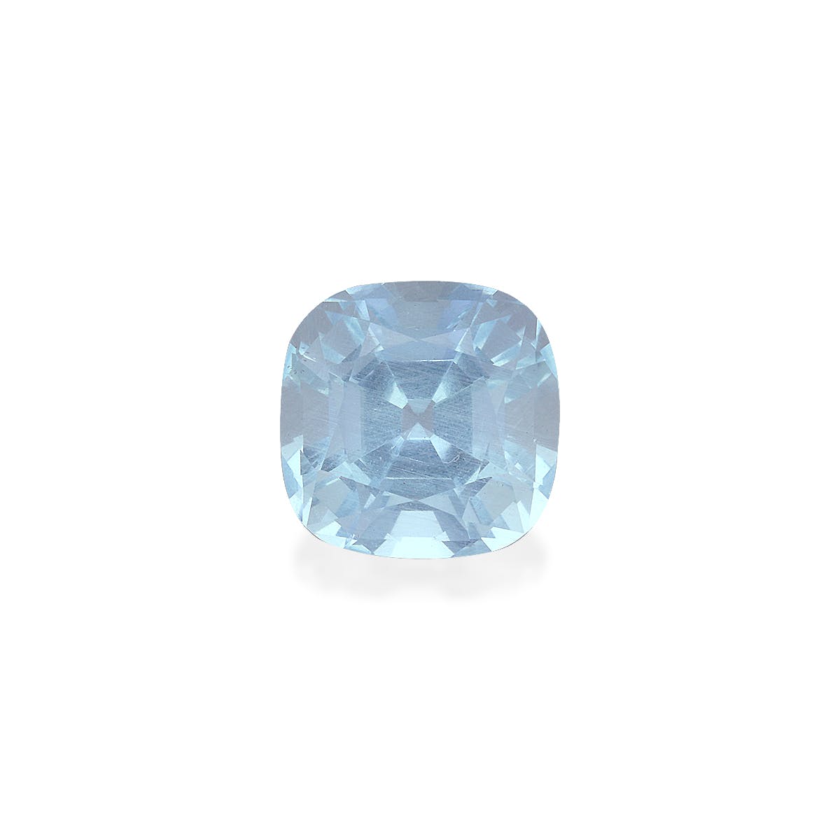 Aquamarine Cushion Fine Step Cut Sky Blue