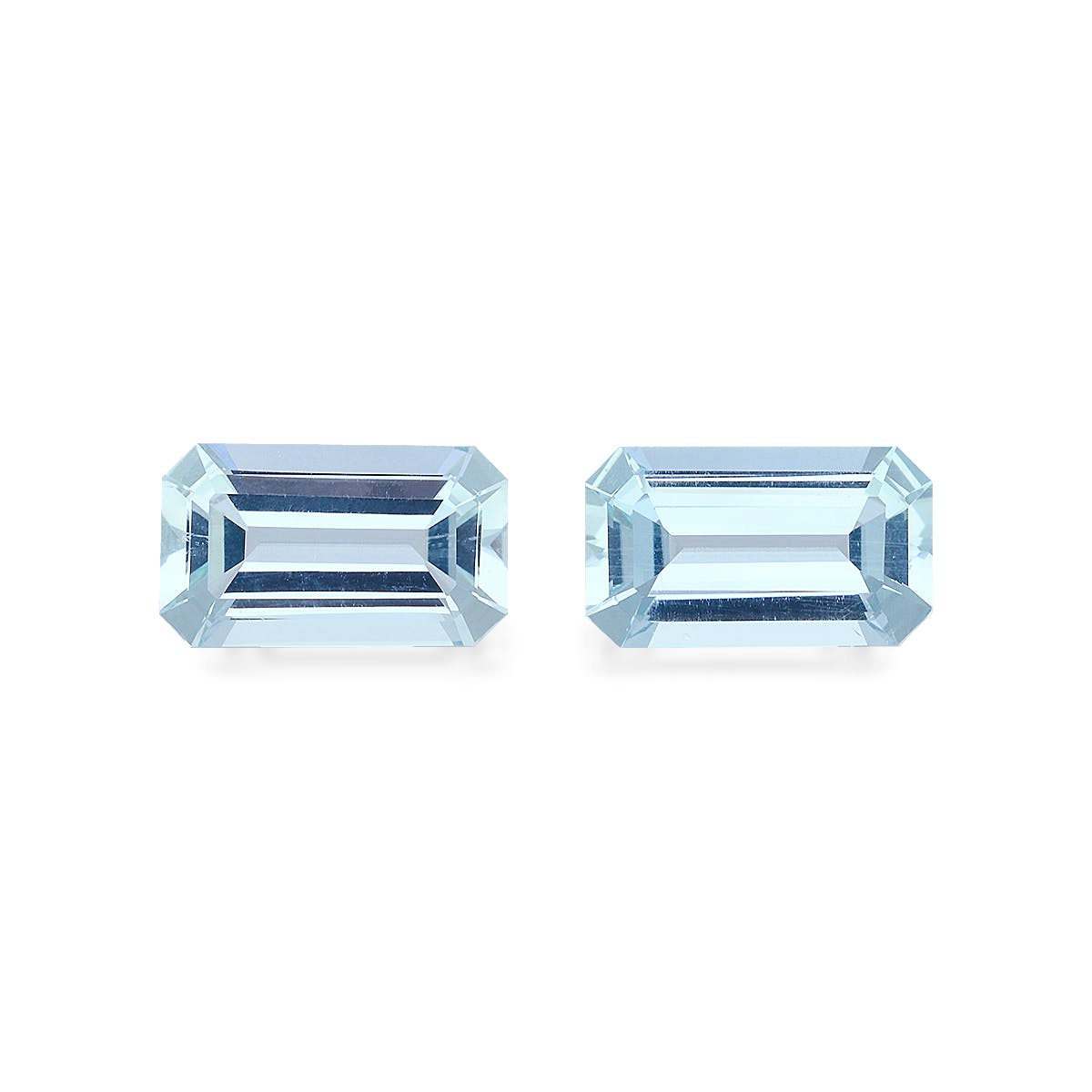 Aquamarine Rectangular Emerald Cut Sky Blue