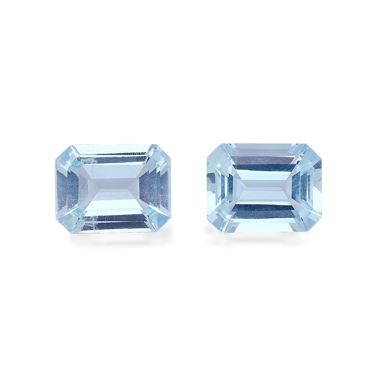 Aquamarine Rectangular Emerald Cut Sky Blue