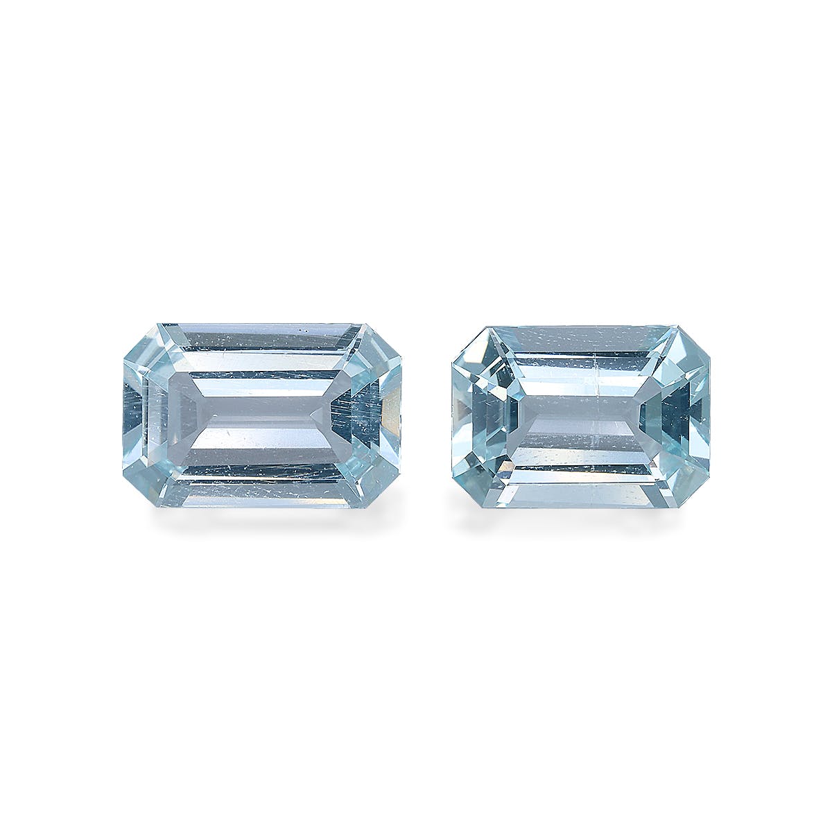 Aquamarine Rectangular Emerald Cut Sky Blue