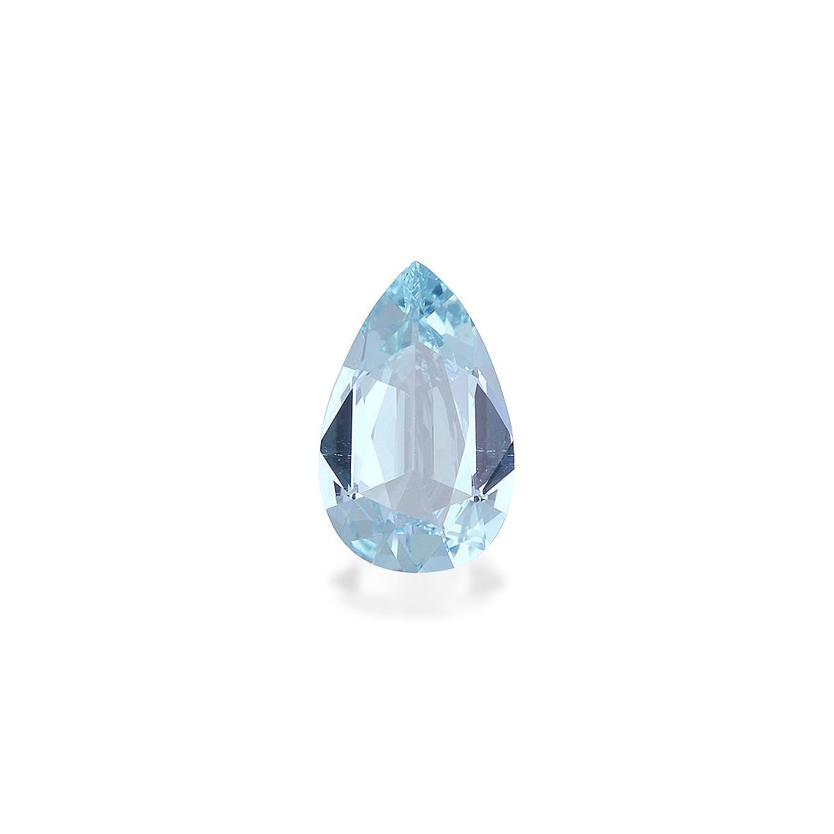 Aquamarine Pear Fine Step Cut