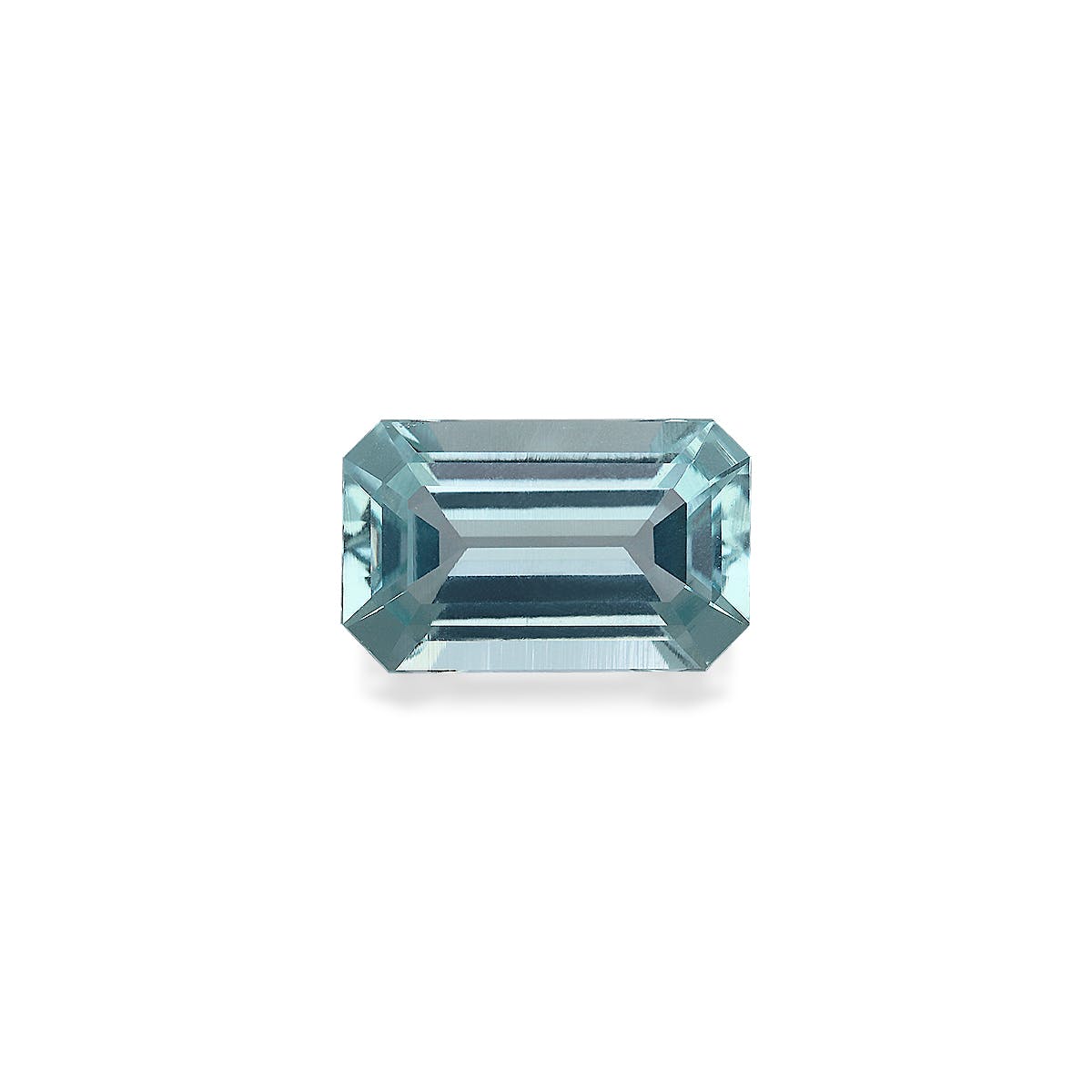 Aquamarine Rectangular Emerald Cut Pale Green