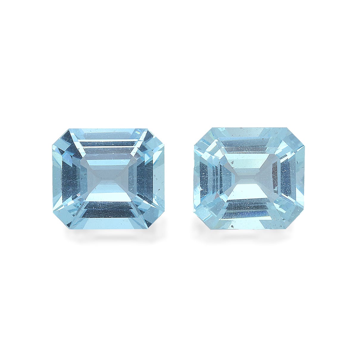 Aquamarine Rectangular Emerald Cut Sky Blue