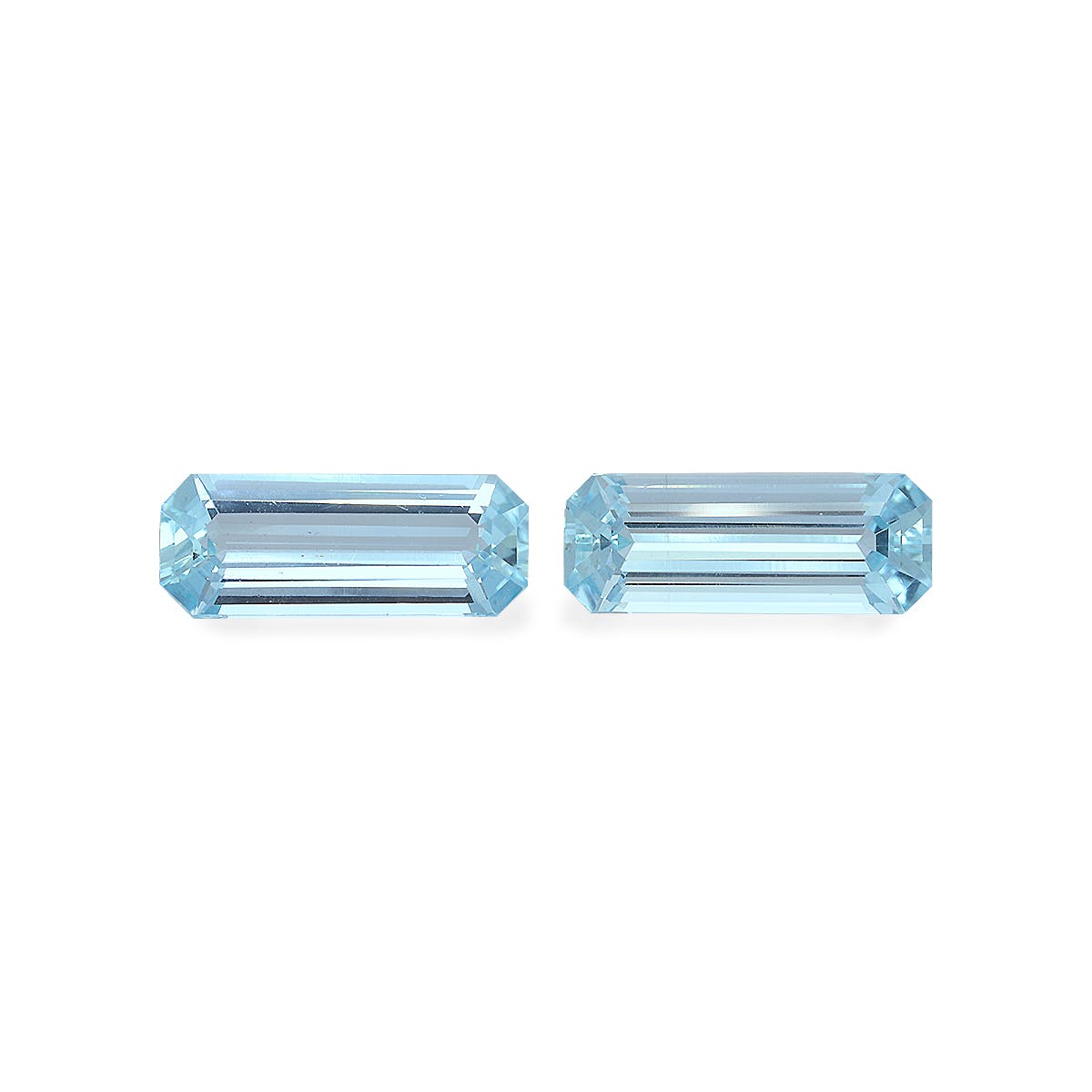 Aquamarine Rectangular Emerald Cut Sky Blue