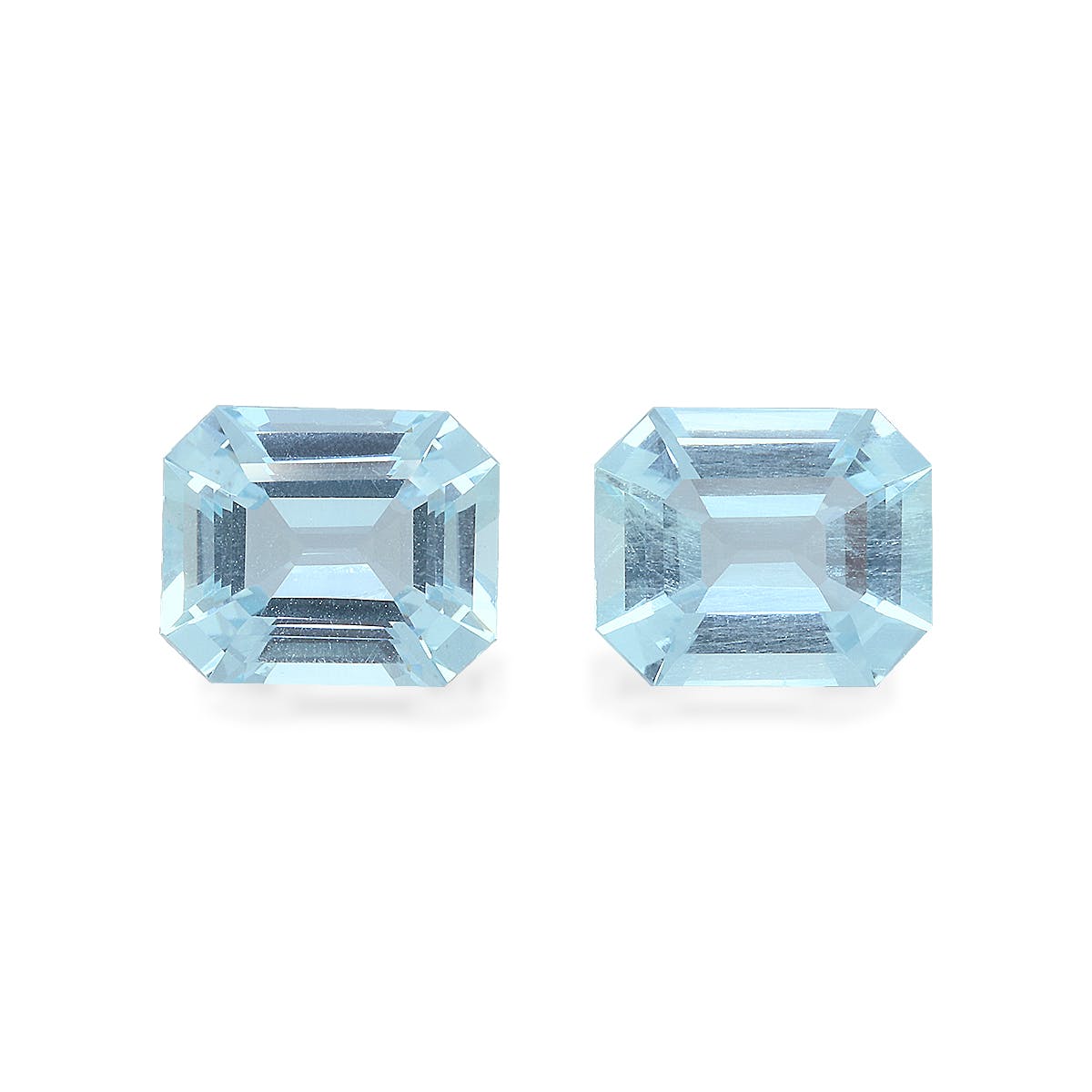 Aquamarine Rectangular Emerald Cut Baby Blue