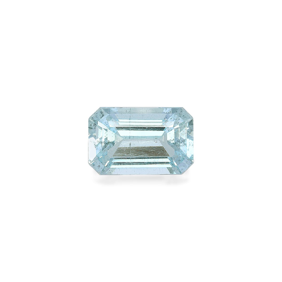 Aquamarine Rectangular Emerald Cut Sky Blue