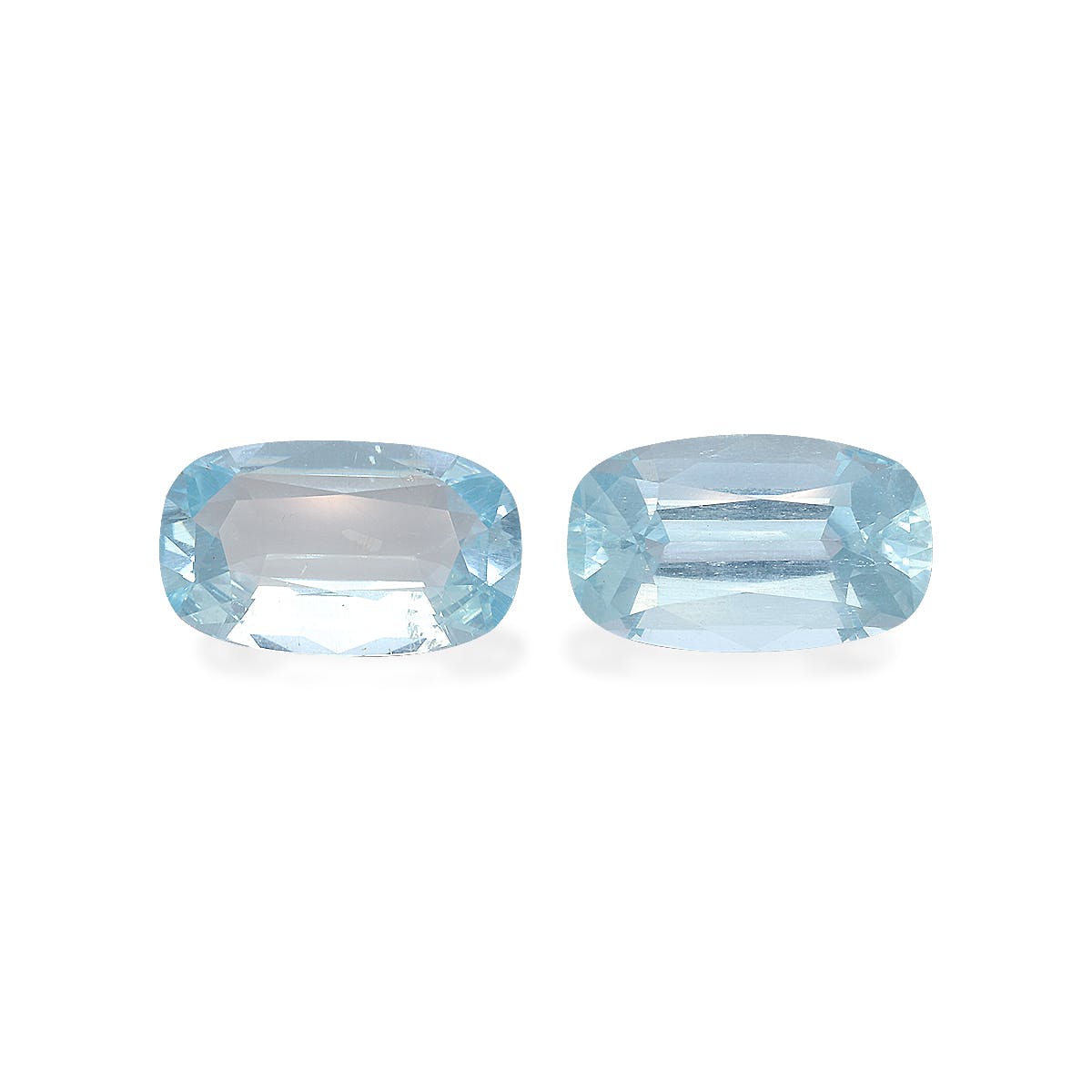 Aquamarine Cushion Fine Step Cut Blue