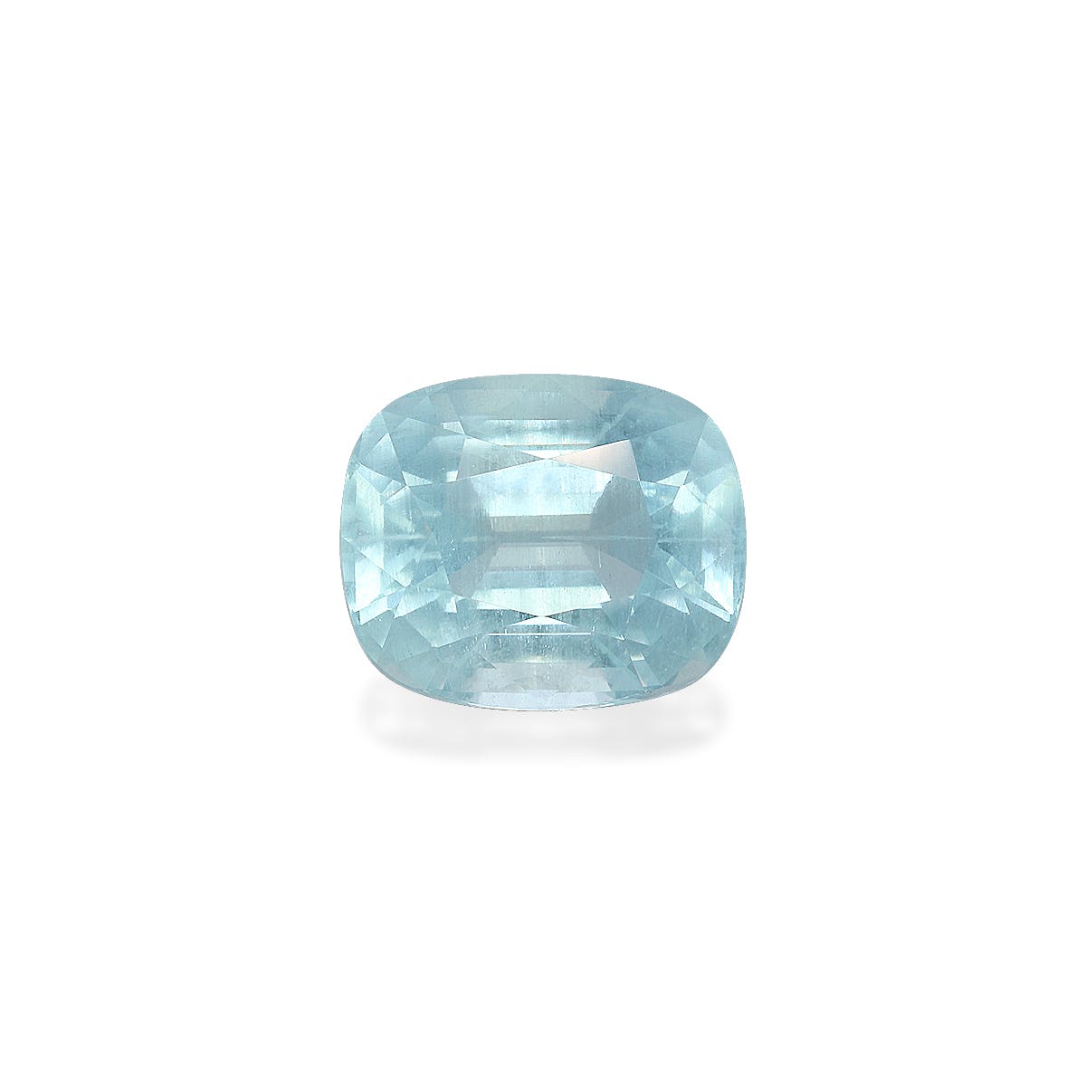 Aquamarine Cushion Fine Step Cut Sky Blue