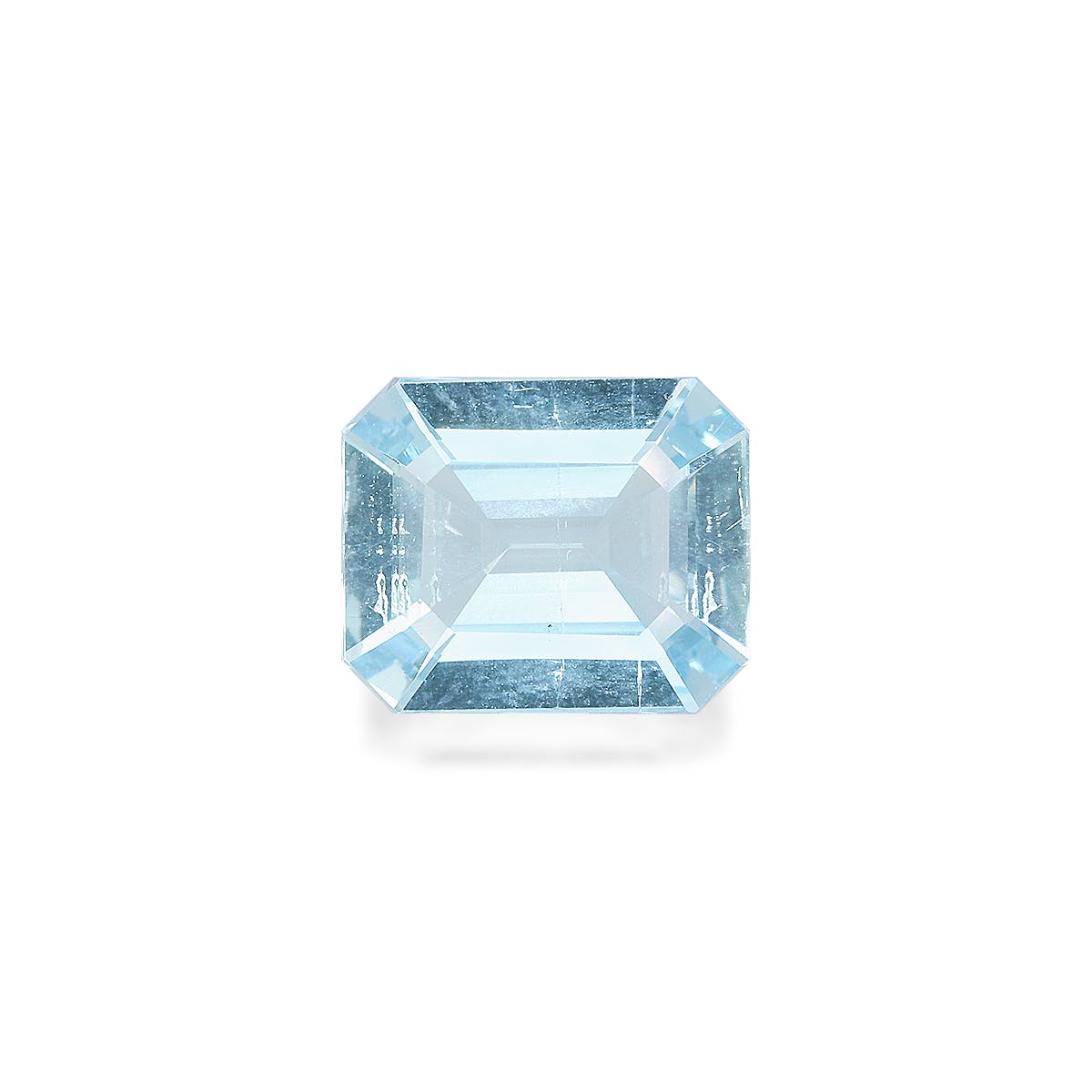 Aquamarine Rectangular Emerald Cut Sky Blue