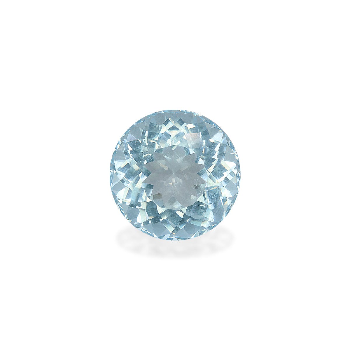 Aquamarine Round Modified Brilliant Cut Sky Blue