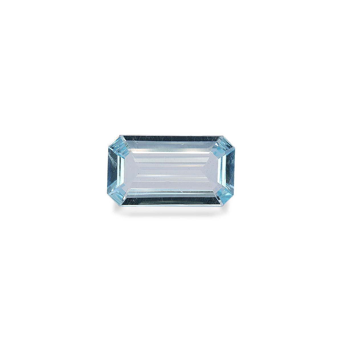 Aquamarine Rectangular Emerald Cut Sky Blue