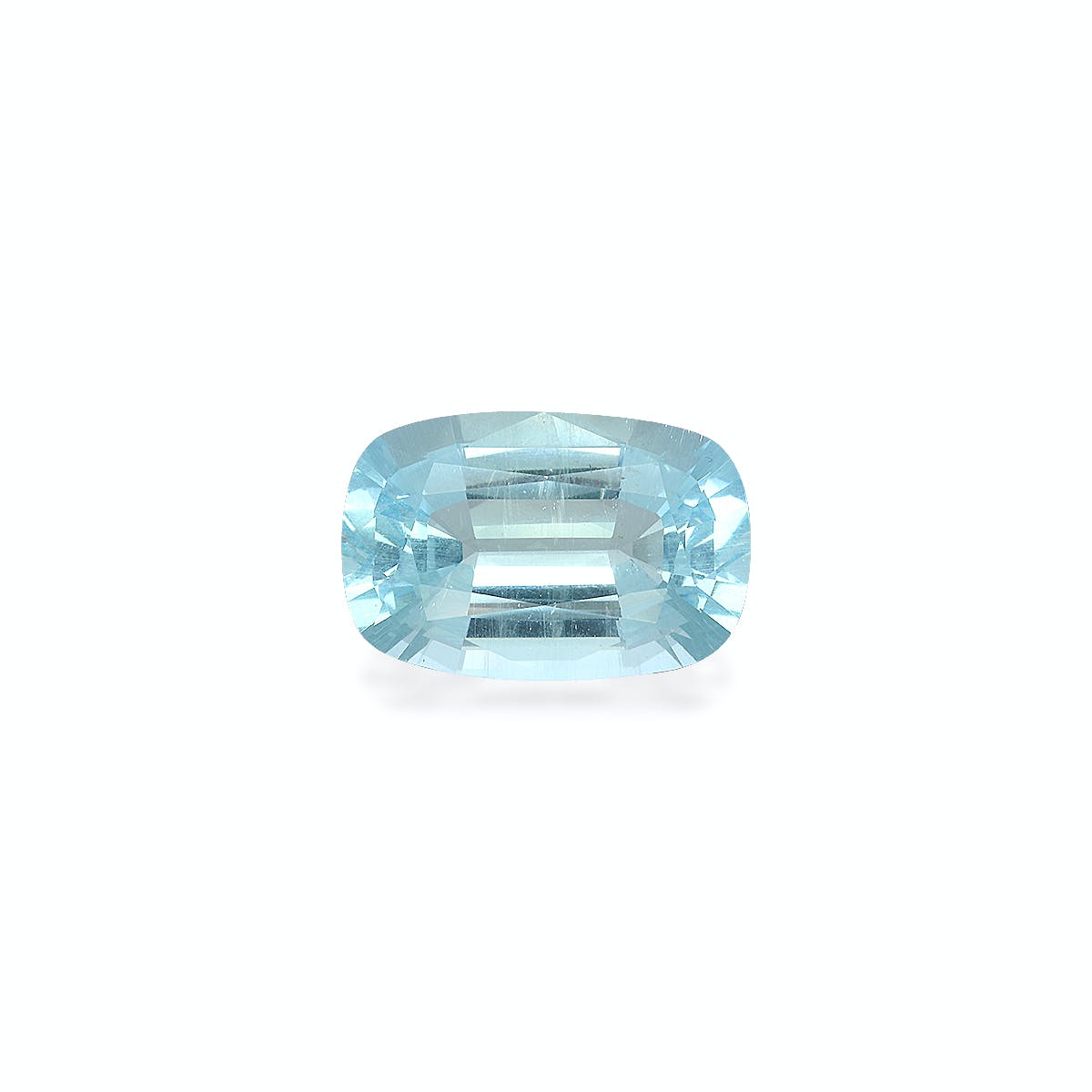 Aquamarine Cushion Fine Step Cut Sky Blue