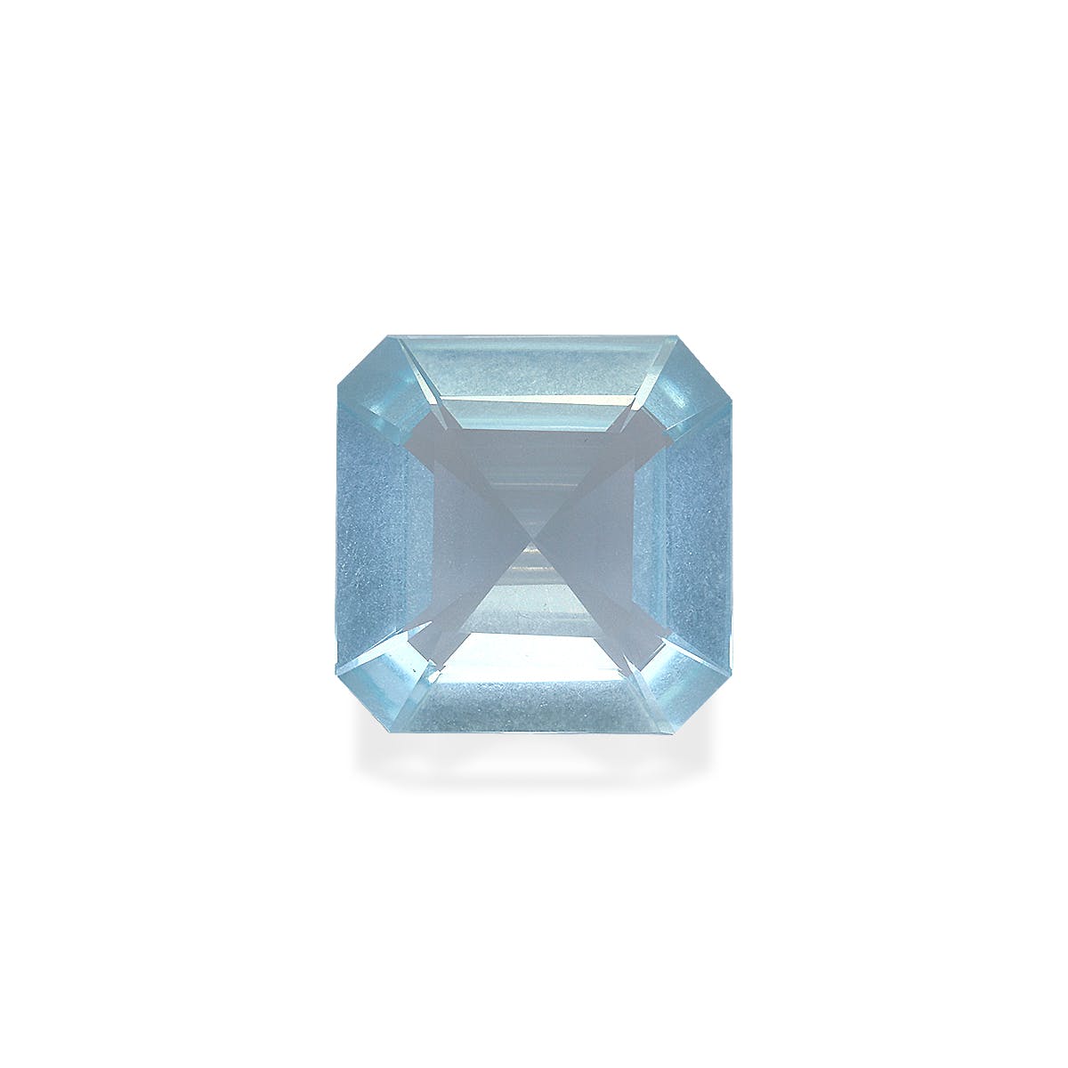 Aquamarine Square Asscher Cut Sky Blue