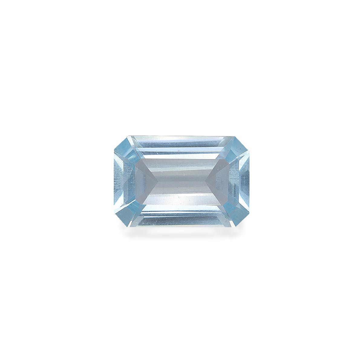 Aquamarine Rectangular Emerald Cut Sky Blue