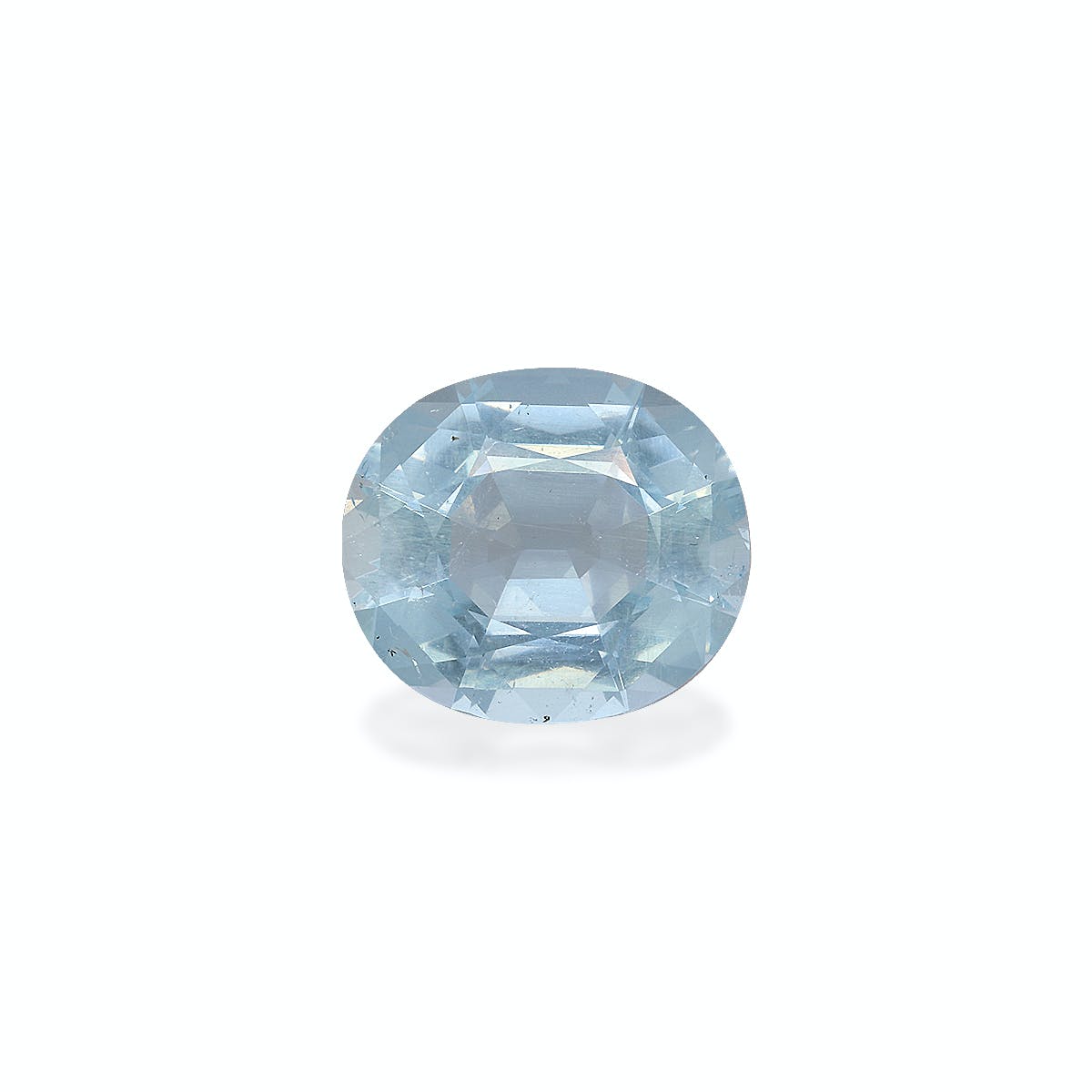 Aquamarine Cushion Fine Step Cut Sky Blue