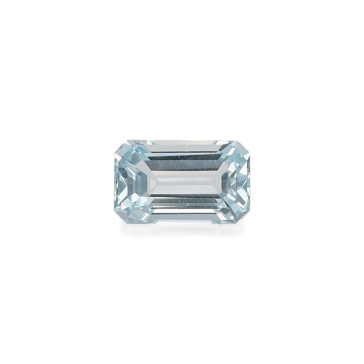 Aquamarine Rectangular Emerald Cut Sky Blue