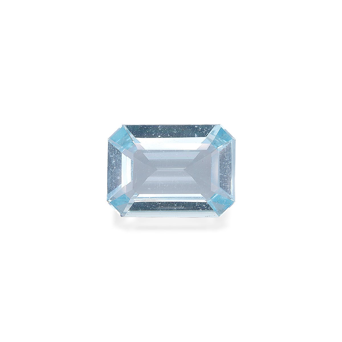 Aquamarine Rectangular Emerald Cut Sky Blue