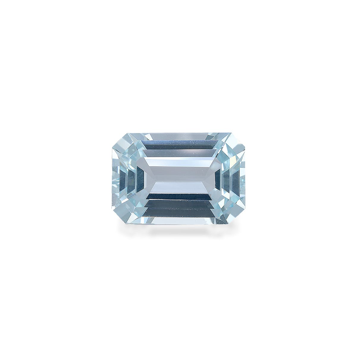 Aquamarine Rectangular Emerald Cut Sky Blue