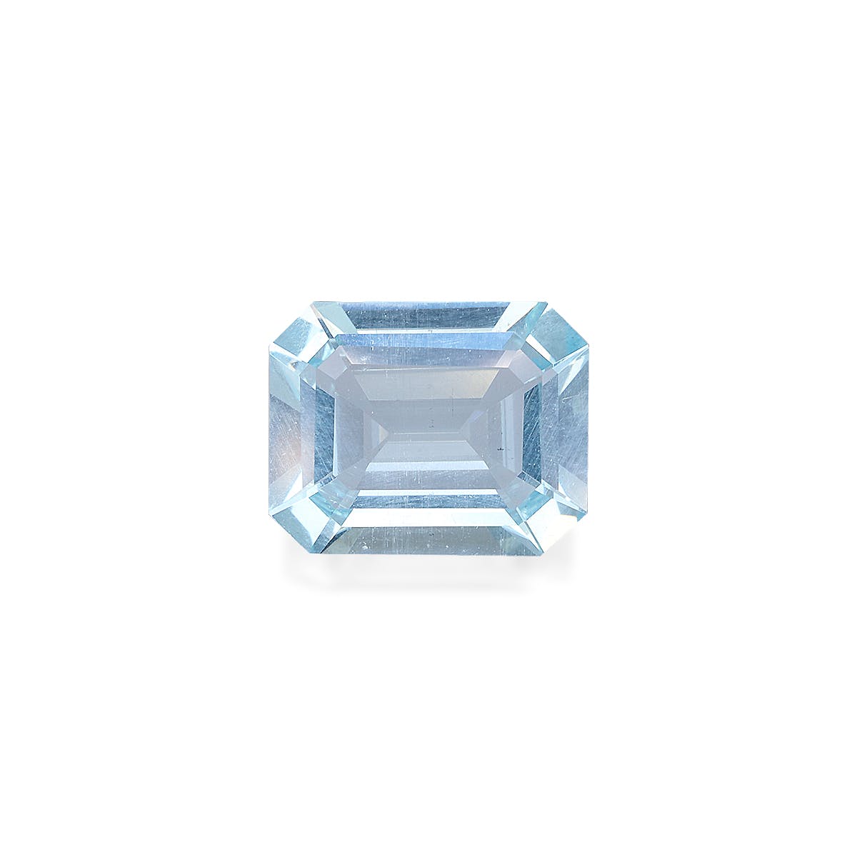 Aquamarine Rectangular Emerald Cut Sky Blue